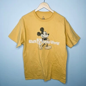 T-shirt manica corta Disneyland Resort Walt Disney World by Hanes gialla grande - Foto 1 di 5