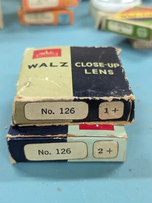 46mm Threaded Walz No. 126,  1+, 2+ Close up Filters Lens-NOS - Image 1 of 3