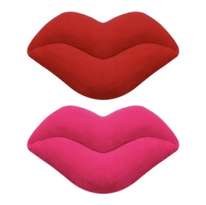 2 Pc Red Lips Pillow Throw Pillows For Couch 15x15 Pillows Throw Pillow Lip - Picture 1 of 11