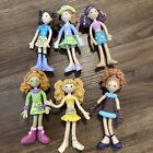 Lot of 6 Groovy Girls Mini Bendable Figure Dolls