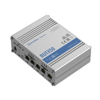 TELTONIKA 5G 4G (LTE) Cat.20 Industrial Cellular Router, UK version (RUTX50) - Image 1 of 4