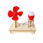 Assembling Wooden 3D Puzzle Toys Wind Turbines Little Inventions Developing