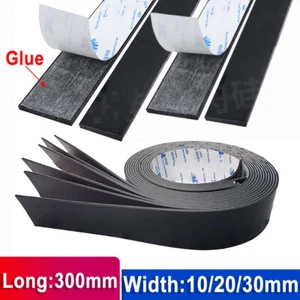 Black Self-Adhesive Silicone Rubber Strip Feet Gasket For Furniture Appliances - Picture 1 of 16