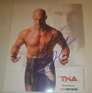 Signed Autographed TNA Wrestling Christopher Daniels Promo Photo Impact WWE AEW - Picture 1 of 2