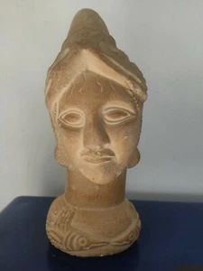 WOMAN BUST IN STONE. GREECE  STATUE SCULPTURE BUSTE FEMME EN PIERRE GRECE - Picture 1 of 11