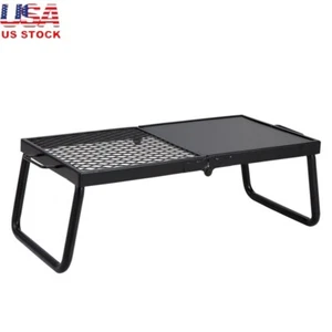 Portable Campfire Grill Grate Heavy Duty Folding Fire Pit Cooking Equipment New - Picture 1 of 10