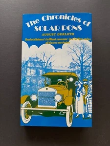 The Chronicles of Solar Pons, by Aughts Derleth - 1975 - 1st UK Ed. HC Book DJ - Picture 1 of 12
