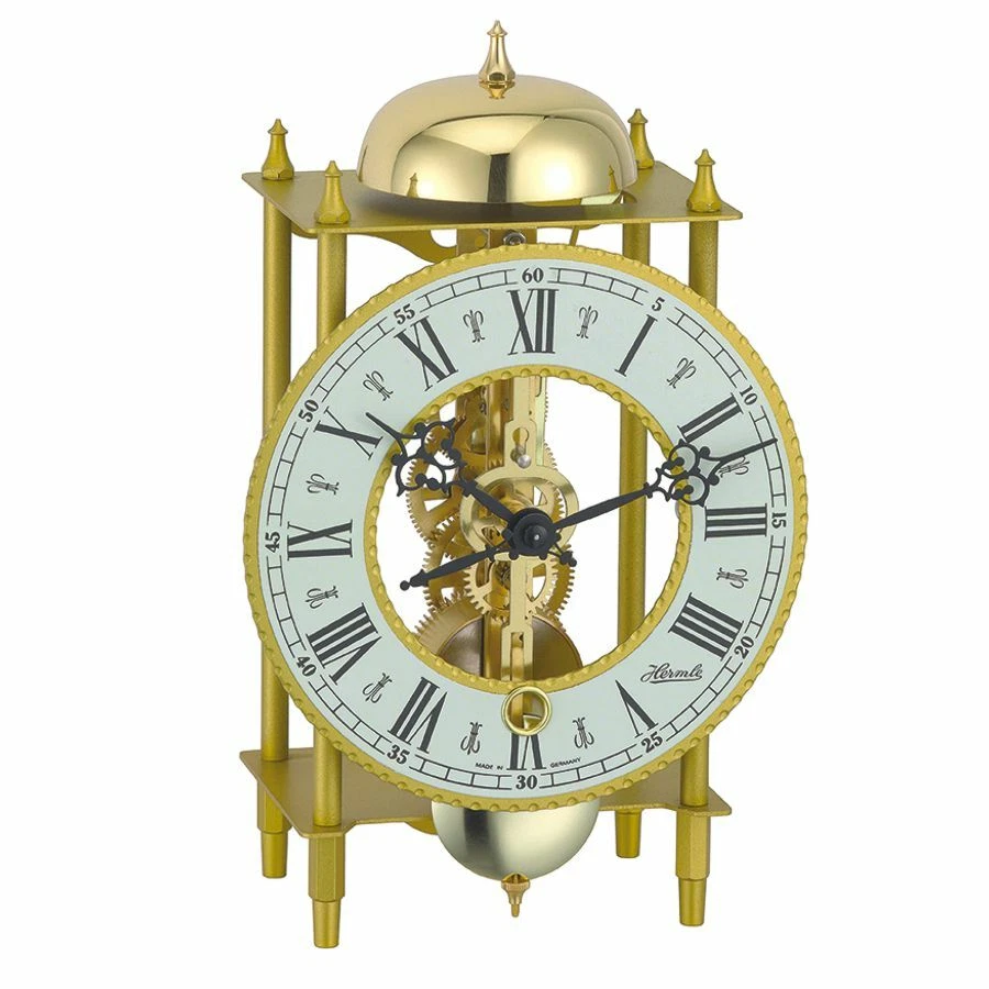 Hermle 23004-000711 Gold Skeleton Table Clock - Image 1 of 1