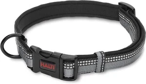 Collar reflectante HALTI para perro, tamaño grande, negro, 45-70 cm / 18-27" - Imagen 1 de 1