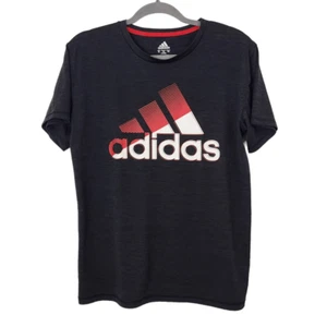 Adidas Black and Red Logo Performance Tee Size XL 18-20 Adidas Short Sleeve Tee - Picture 1 of 8