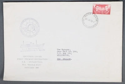 MayfairStamps Ross Dependency 1968 Expedición Turística Antártica MS Magga Dan Cov Foto 1 de 2