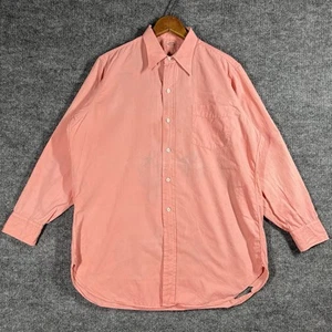 VINTAGE 40s 50s Arrow Dress Shirt Mens Size Medium Overdyed Pink Sanforized Hull - Picture 1 of 23