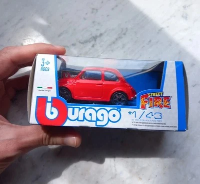 Modellino Auto Fiat 500 1/43 Rossa - Immagine 1 di 4