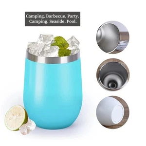 Taza térmica de acero inoxidable 12 oz tazas de cerveza vaso taza térmica herramientas para beber - Imagen 1 de 17