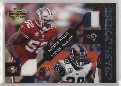 2011 Gridiron Gear Crash Course Jerseys Prime /25 Patrick Willis Steven Jackson - Image 1 of 2