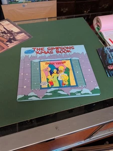 THE SIMPSONS XMAS BOOK  Hardcover 1990 Matt Groening Vintage Christmas 90s - Picture 1 of 3