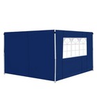 Outsunny Gazebo Replacement Exchangeable Wall Panels w/  Window, Blue