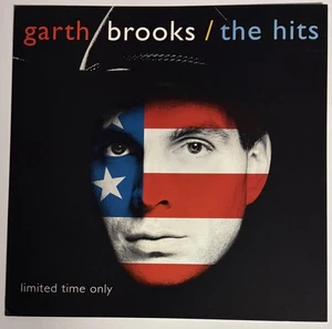 GARTH BROOKS The Hits 12x12 record store promo poster flat 2sided 1994 Liberty - Picture 1 of 2
