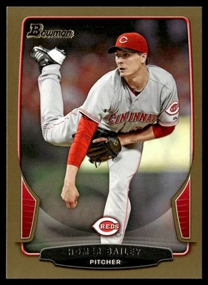 2013 Bowman Homer Bailey Cincinnati Reds #114 - Image 1 of 2