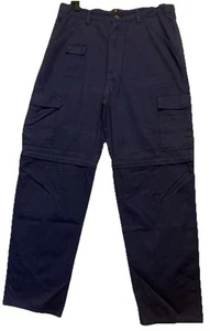 Mens Browning Renegade Navy Convertible Cargo Casual Hunting Pants Size 36/30 - Picture 1 of 9