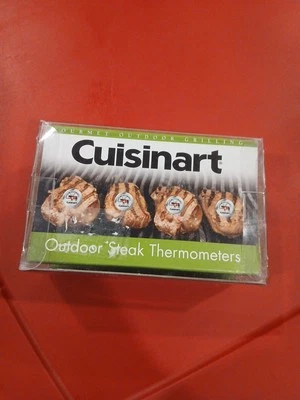 ¡Nuevo! Termómetros de carne para parrilla de exterior gourmet Cuisinart acero inoxidable cocina Foto 1 de 4