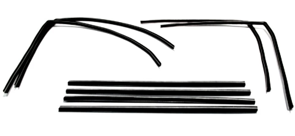 1961 1964 Chevrolet Bel Air 4 Door Wagon Upper Glass Run Channels 8 Piece Set - Image 1 of 1