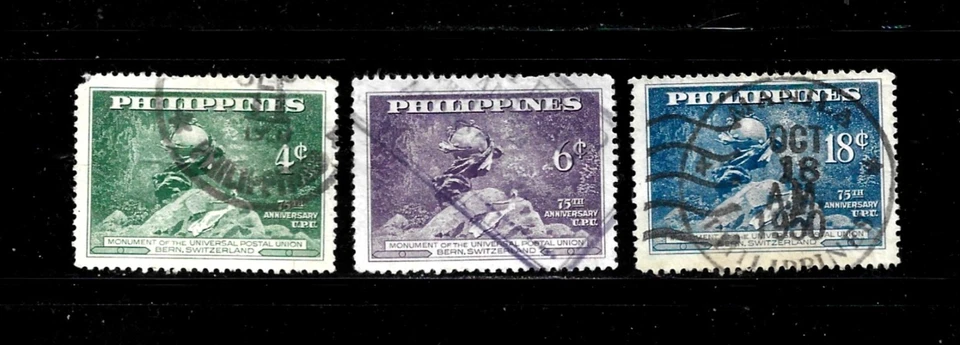 Estampilla de Filipinas - Scott # 531-533 - Juego - Usado/VLH-NG-1949 Foto 1 de 1