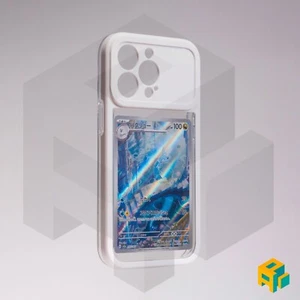 Cover per iPhone Bianca con spazio per carta Pokemon - Foto 1 di 3