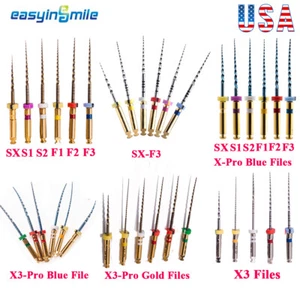 Dental endo X3 Files endodontic Root Canal NITI rotary Files 21/25MM Never Break - Picture 1 of 30