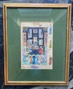 Antique Indian miniature painting 'Palace scene' - Picture 1 of 3