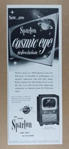 1952 Sparton Cosmic Eye Television TV Vintage Print Ad - Bild 1 von 1