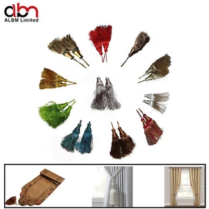 10cm Luxury Silky Tassels - Craft Sewing Decoration Costume Traditional Colours - Picture 1 of 89