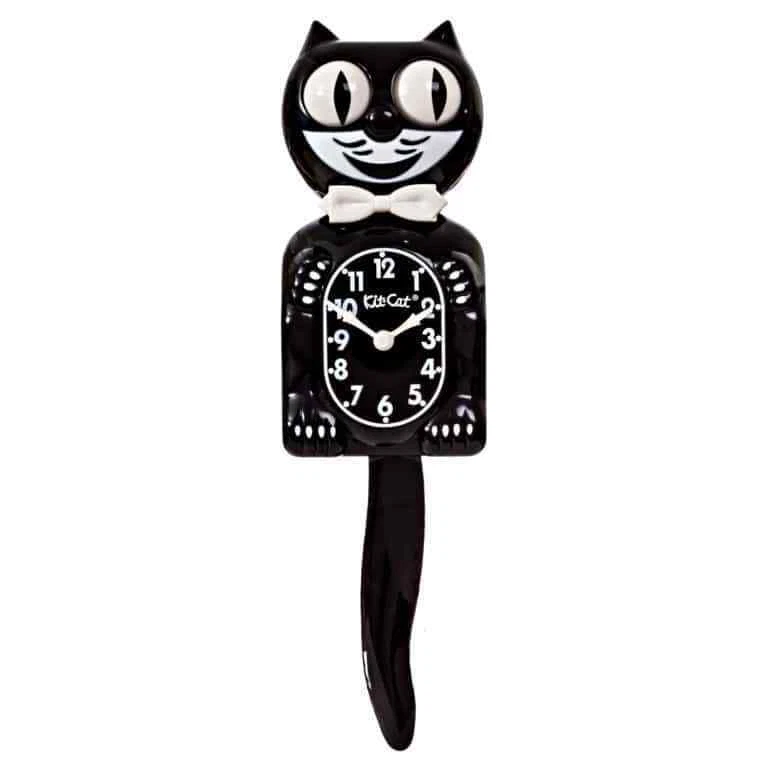 Kit-Cat Vintage Battery Powered Clock - Black