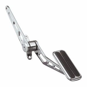 Lokar Chrome Gas Pedal w/ Rubber Insert SG-6007 Street Rod Throttle - Foto 1 di 1