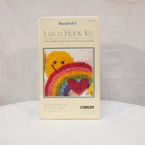 Wonder Art Latch Hook Kit Sunshine Rainbow Size 12" X 12" P504 - Picture 1 of 3