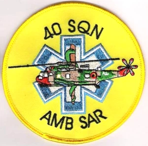 BELGIAN AIR FORCE SEA KING MK 48 BAF AIR RESCUE SQN 40 AMB SAR vêlkrö PATCH - Picture 1 of 13