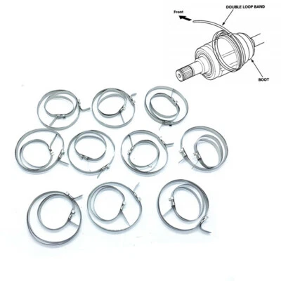 Herramienta universal de 10 pares de abrazaderas de arranque de junta CV eje de transmisión de acero inoxidable para automóvil Foto 1 de 4