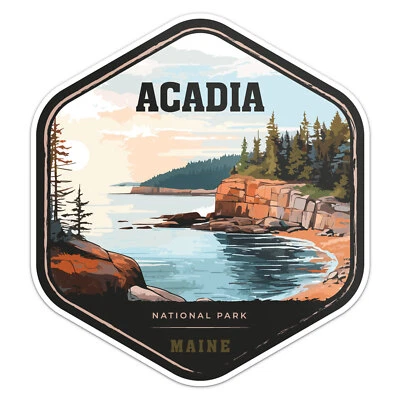 Acadia National Park Car Bumper Sticker Vinyl Decal - Image 1 of 4