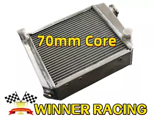 👍70mm Aluminum Radiator Mini Cooper S,Morris Moke,race/rally 1959-1996⭐⭐⭐⭐⭐ - Picture 1 of 5