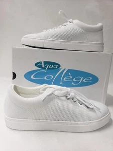 Aqua College Waterproof Karina Sneakers Tennis Shoes White Platform 8.5 8 New 5B - Picture 1 of 6