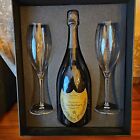 1995 Dom Perignon Brut Champagne [JM-96pts, Gift Box w/ Flutes]