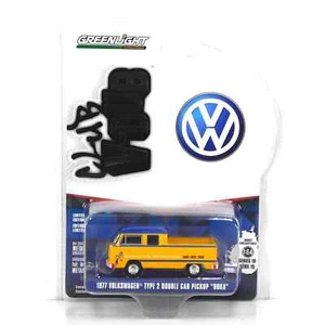 Greenlight Volkswagen T2 Cabina Doble - VW Service (1977) 1/64 Diecast - Imagen 1 de 2