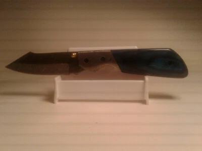 Protect Yourself with Style - Damascus Steel Engraved 8" Folding Knife PN1307E - Image 1 of 4