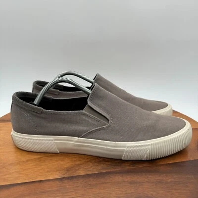Tênis All Saints Masculino 12 Manny Cinza Slip On Lona Casual Caminhada - Imagem 1 de 4