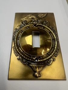 BrassSmith House - SP-1B - Federal Mirror Eagle Single Switch Plate Cover - Picture 1 of 4