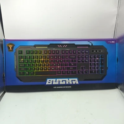 Bugha RGB LED Gaming Keyboard for PC - Wired Open Box  - Image 1 of 4