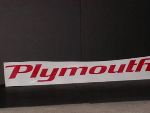 Plymouth Decal Sticker Fit Car Truck SUV Window Windshield Decals Stickers - Picture 1 of 1
