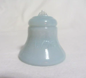 DEGENHART GLASS 1776 - 1976  BELL MILK BLUE SLAG D IN HEART - Picture 1 of 5