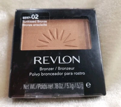 REVLON 02 Sunkissed Bronzer Pressed Powder .18 oz New Sealed with brush - Image 1 of 3