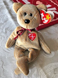 Ty Beanie Babys SELTEN braun 1999 SIGNATUR Bär Hologramm Etikett kein Gedicht NICHT MEHR PRODUZIERT! - Bild 1 von 14